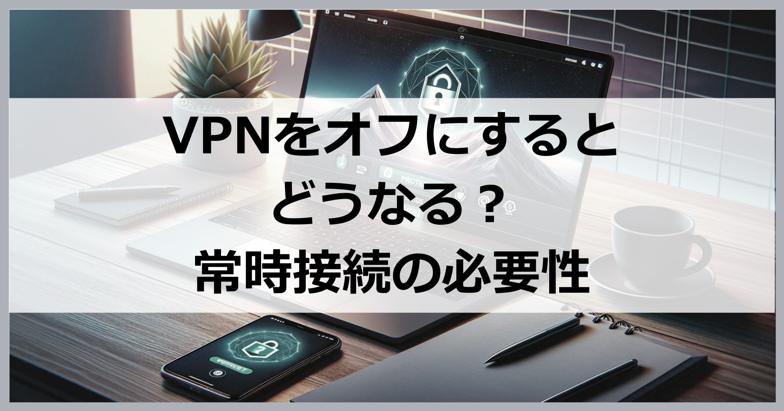 VPNをオフにするとどうなる?常時接続の必要性